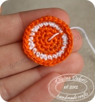 Orange crochet ring pattern by Divine Debris