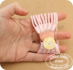 Leah bracelet free crochet pattern by Divine Debris